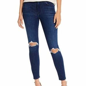 7 For All Mankind The High Waist Ankle Skinny B(air) - Size 28